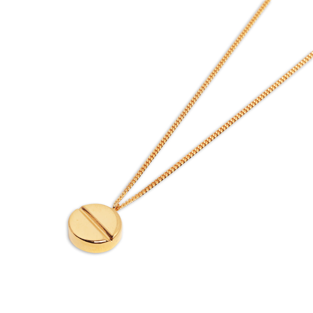 necklace paracetamol gold - paracetamol ketting goud