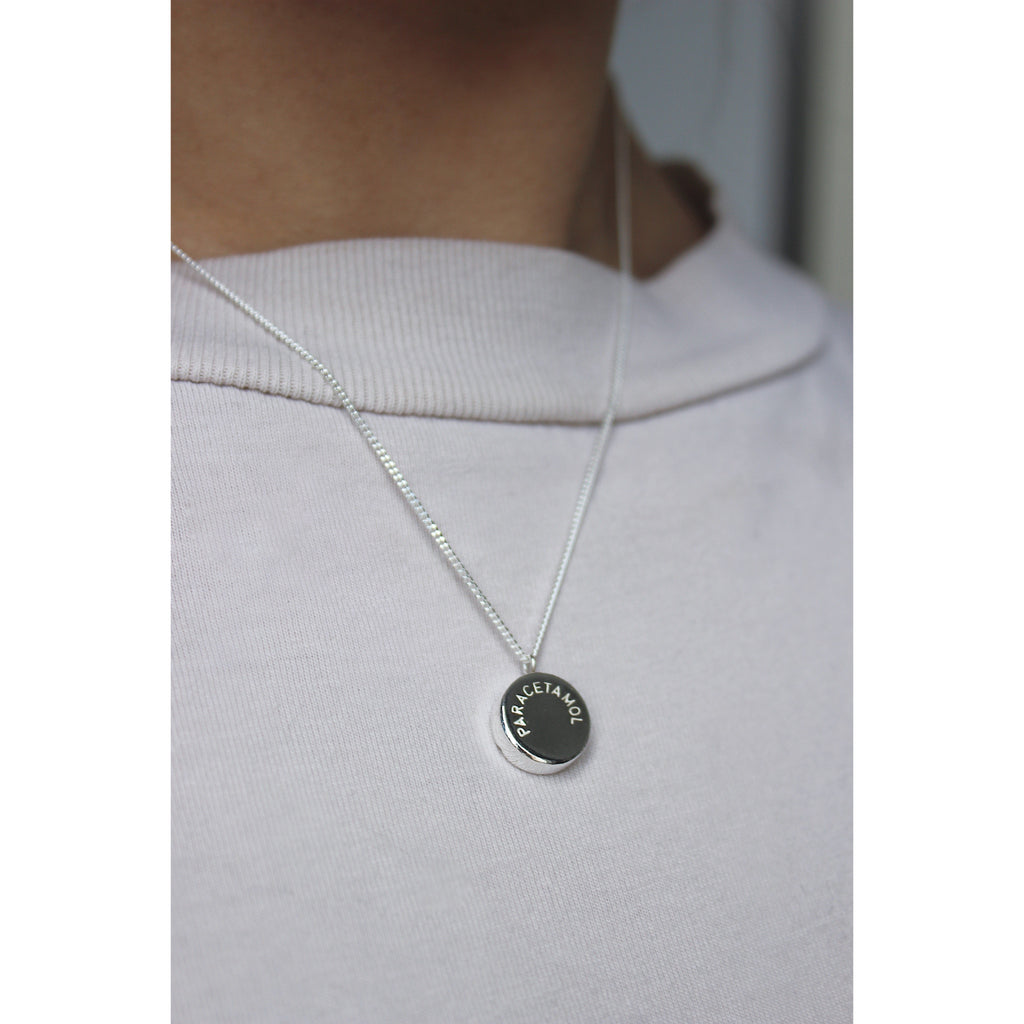 necklace paracetamol silver